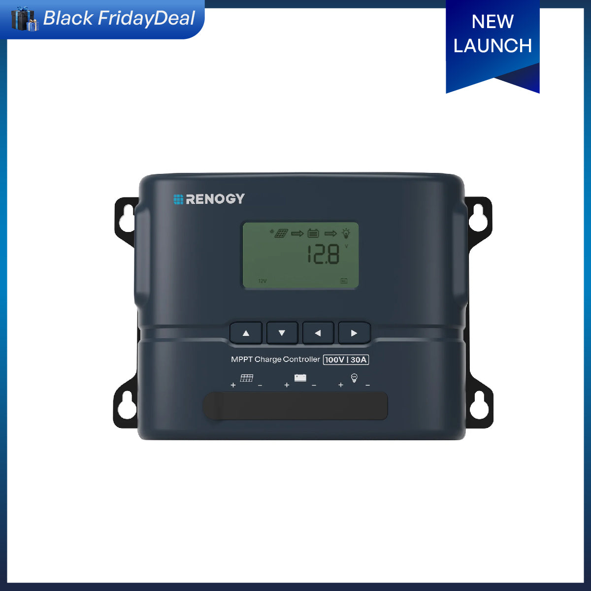 Rover 2 12V/24V 20A/30A Compact MPPT Charge Controller with Bluetooth