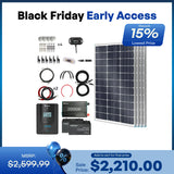 Kit completo de panel solar de 400W 12V con baterías de 2.4kWh