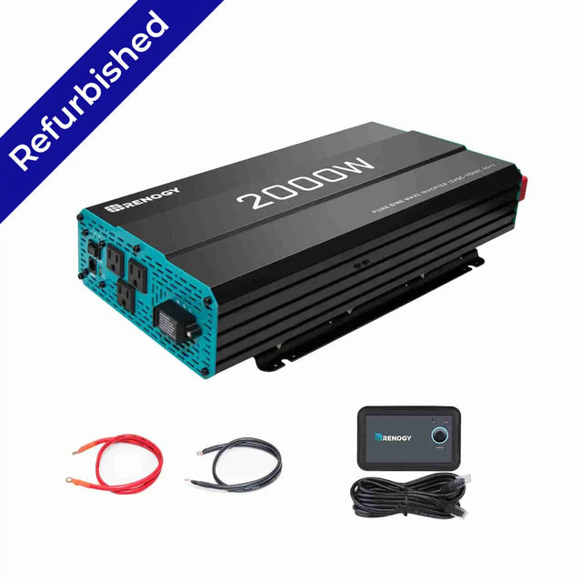 Refurbished 2000W 12V Pure Sine Wave Inverter Renogy