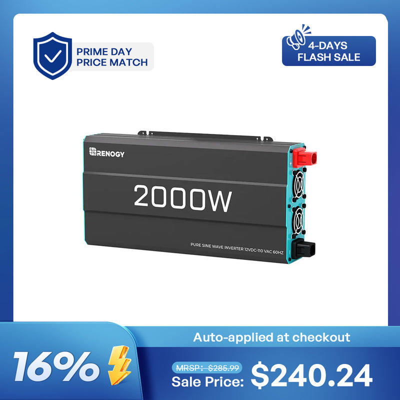 Renogy 2000W 12V Pure Sine Wave Inverter