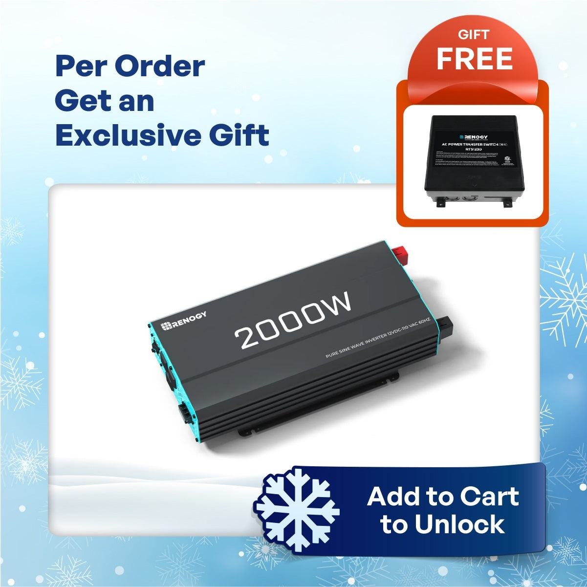 2000W 12V Pure Sine Wave Inverter
