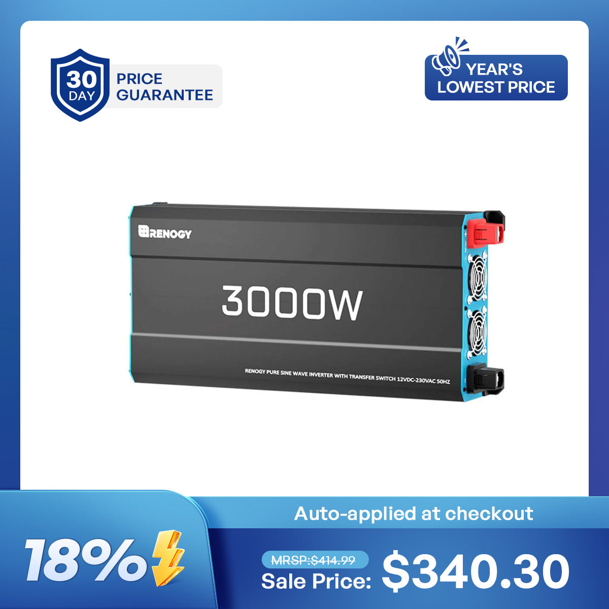 3000W 12V Pure Sine Wave Inverter