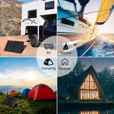 100 Watt 12 Volt Monocrystalline Foldable Solar Suitcase w/o Controller Renogy