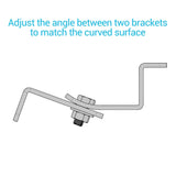 Solar Panel Mounting Curved Z Bracket -- Set of 4