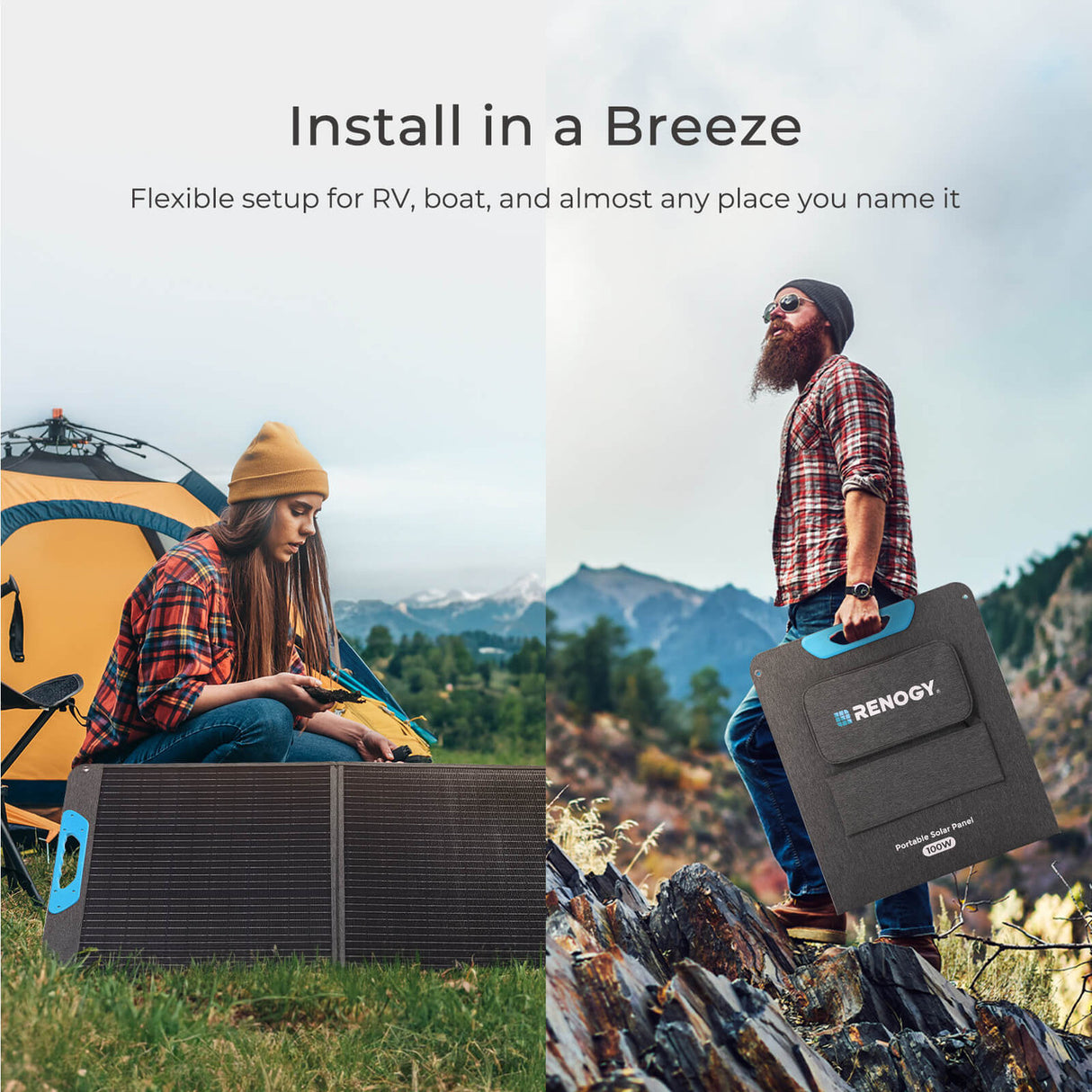 100W Portable Solar Panel