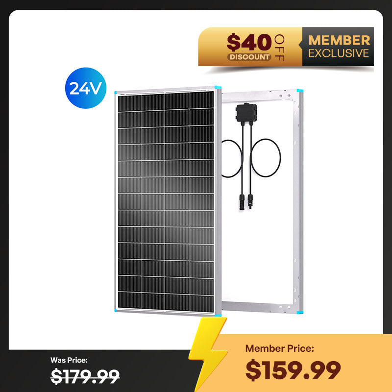 N-Type 16BB 200W 175W 100W Rigid Solar Panel