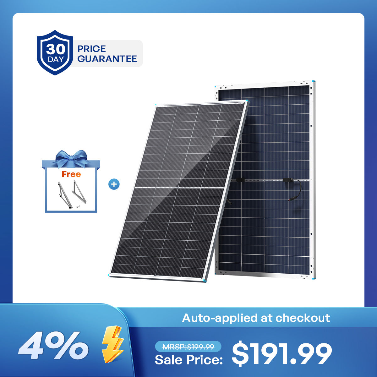 100/200W N-Type Bifacial Solar Panel