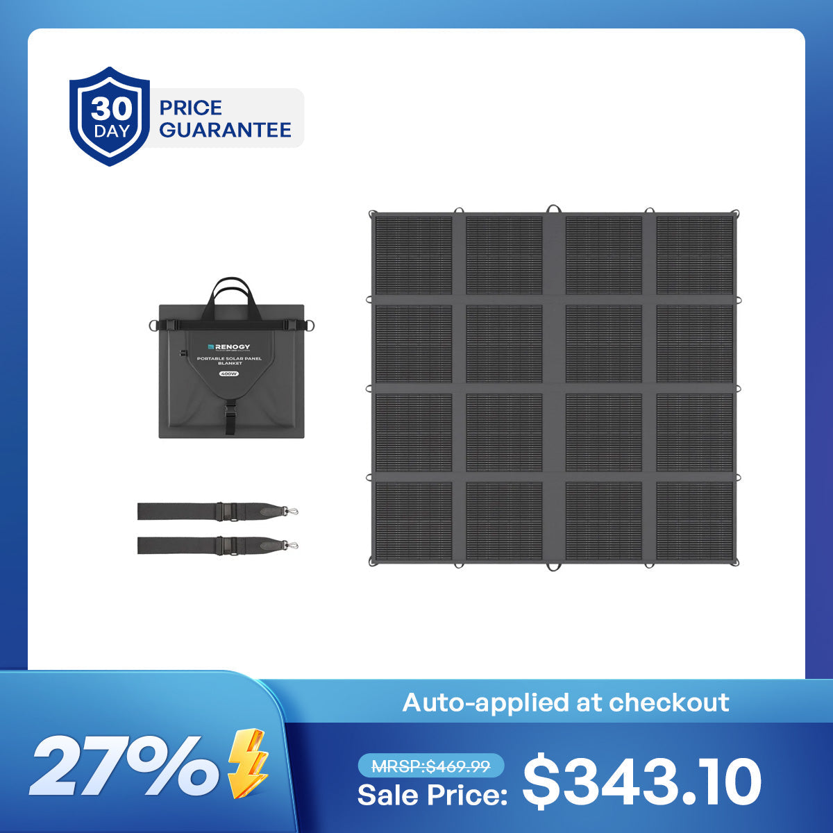 Renogy 400W N-Type Portable Solar Panel Blanket