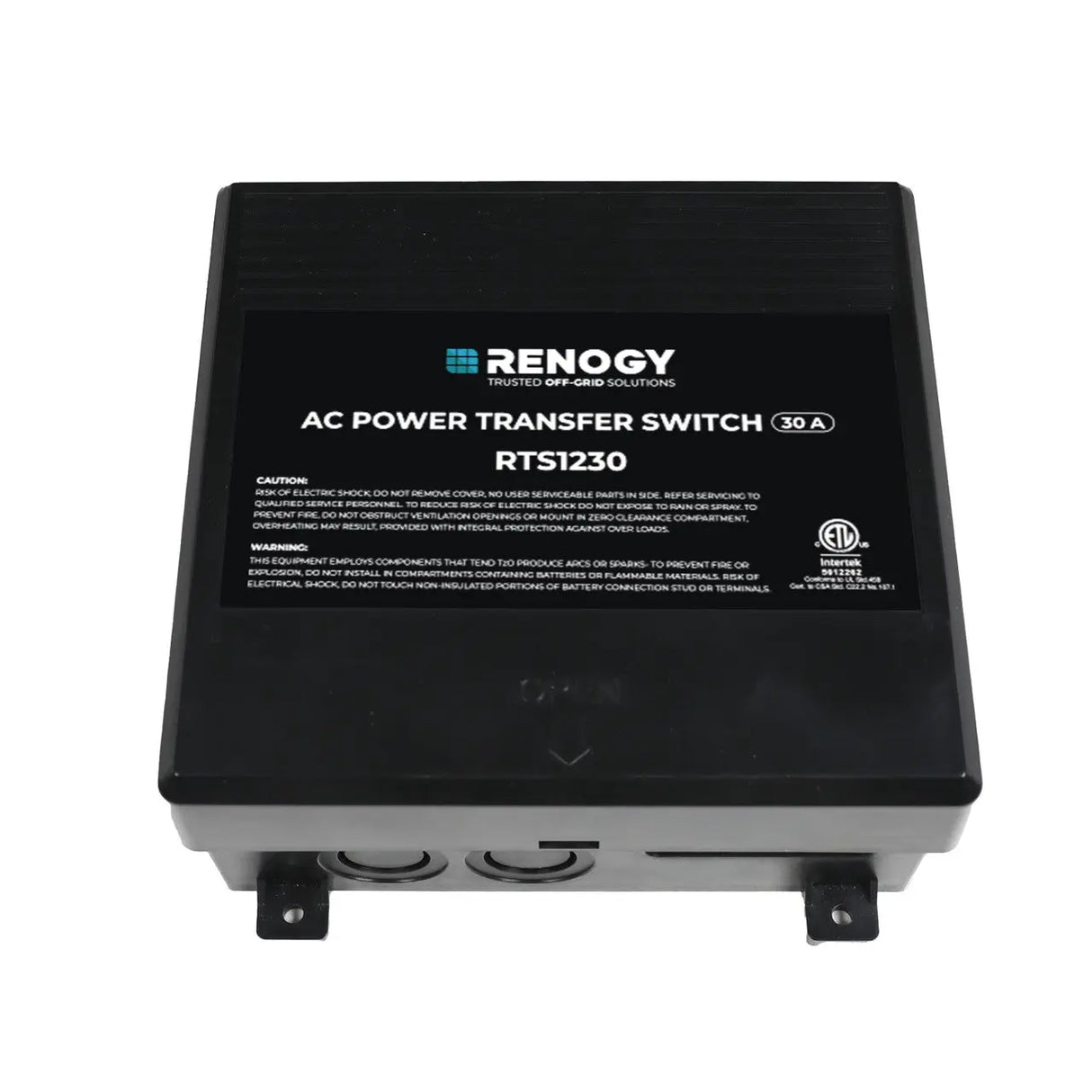 120V 30 Amp Automatic Transfer Switch Renogy