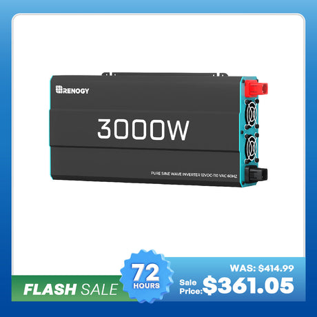 3000W 12V Pure Sine Wave Inverter Renogy