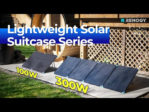 Introducing the Renogy 100W & 300W N-Type Lightweight Suitcase