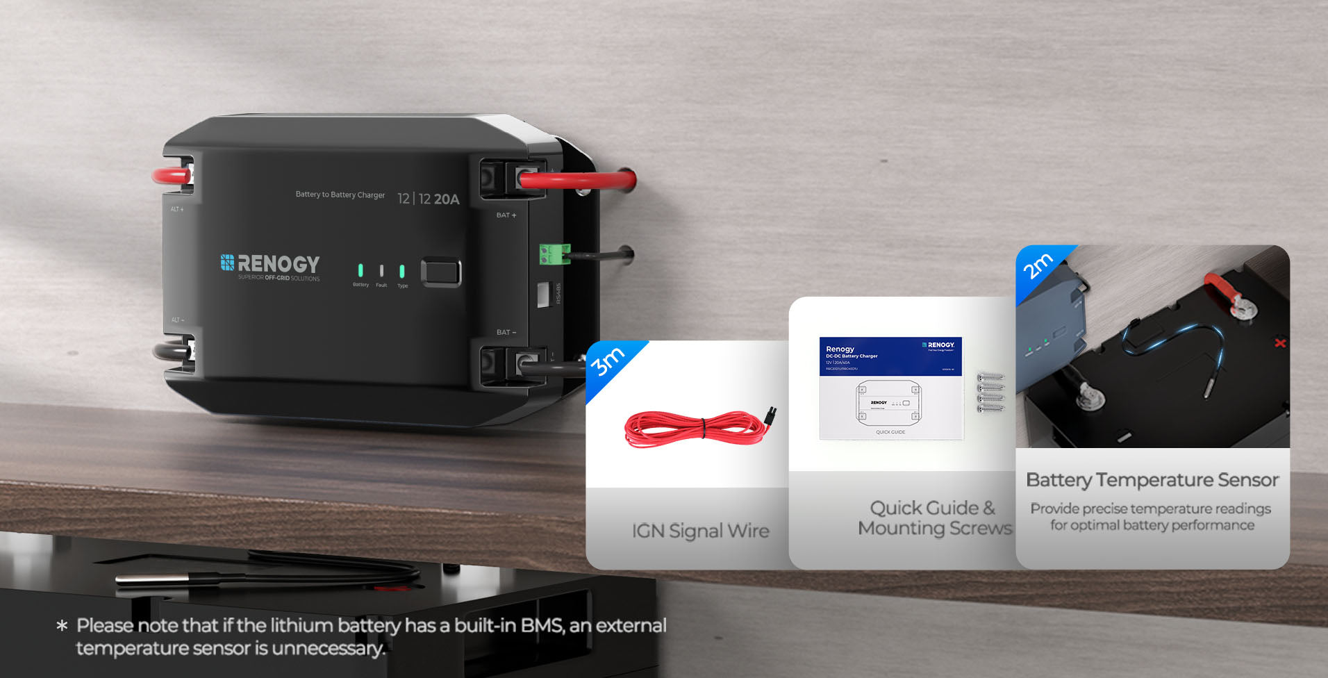 12V 20A DC to DC Battery Charger | Renogy US