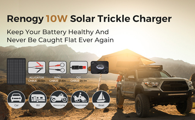 Choosing a Solar Battery Trickle Charger Maintainer - Renogy United States